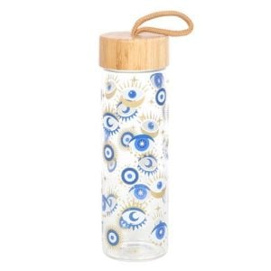 All Seeing Eye Reusable Glass Water Bottle | Bed Sava
