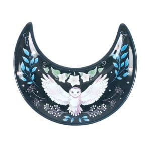 Crescent Moon Owl Trinket Dish | Bed Sava