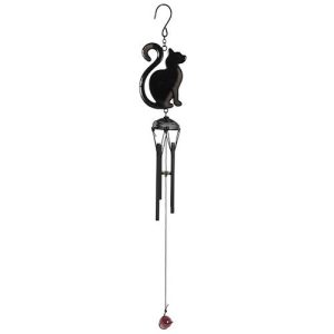 Black Cat Profile Windchime | Bed Sava
