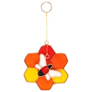 Bee and Honeycomb Suncatcher | Bed Sava