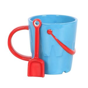 Bucket Shaped Ceramic Mug with Spade Spoon | Bed Sava
