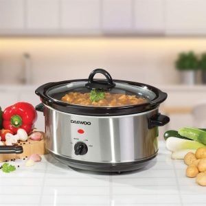Daewoo 35L Slow Cooker Stainless Steel  SDA1364 | Bed Sava