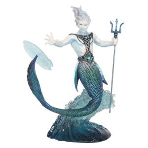 Water Elemental Wizard Figurine by Anne Stokes | Bed Sava