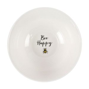 Bee Happy Ceramic Bowl | Bed Sava