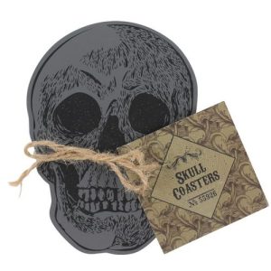 Set Of 4 Skull Coasters | Bed Sava