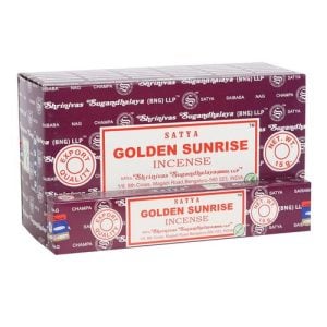 12 Packs of Golden Sunrise Incense Sticks by Satya | Bed Sava