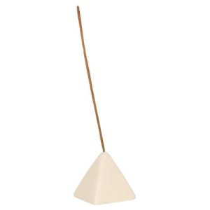 Cream Speckle Pyramid Incense Stick Holder | Bed Sava