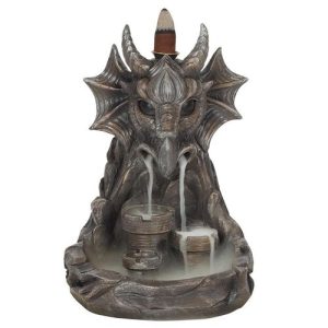 Grey Dragon Backflow Incense Burner | Bed Sava