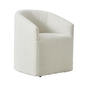 Alto Dining Chair Boucle Cream Dining Arm Chair Jacquard Boucle  Andrew Martin Boucle  Other Fabric | Bed Sava