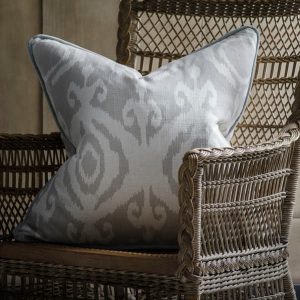 Volcano Canvas Sustainable Feather Cushion 43cm x 43cm  Andrew Martin | Bed Sava