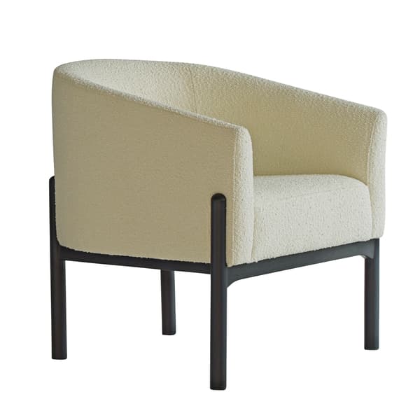 Winnie Chair, Armchair, White - Andrew Martin Boucle & Other Fabric