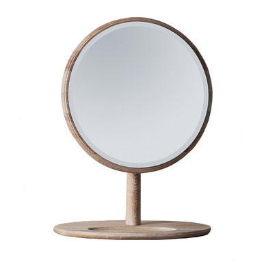 Nordic Oak Dressing Mirror - Modern Elegance for Dressing Table by 4Living