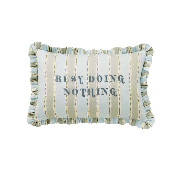 Yvonne Ellen Busy Doing Nothing Cushion 60cm x 40cm Multi | Bed Sava