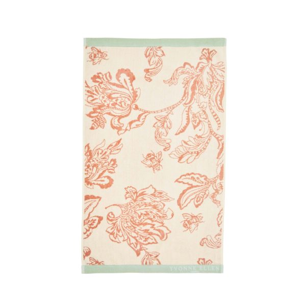 Yvonne Ellen Signature Floral Bath Sheet Vintage Rose | Bed Sava