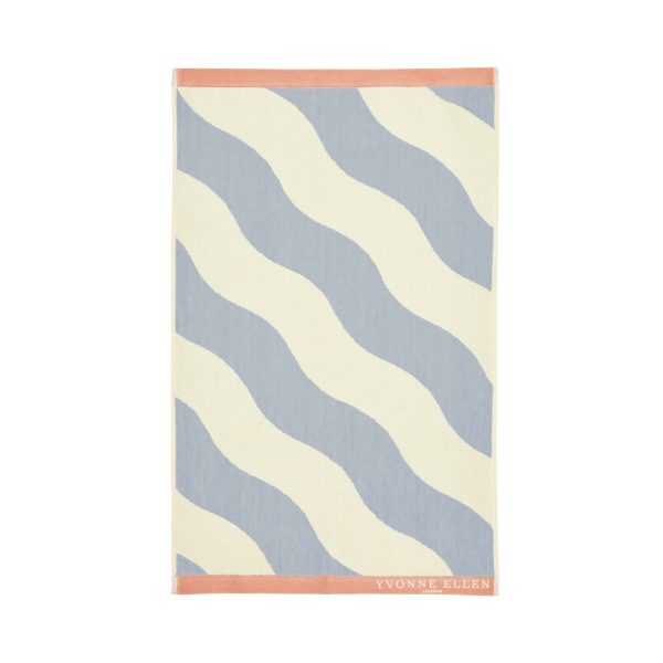 Yvonne Ellen Signature Stripe Bath Sheet Frosted Lake | Bed Sava