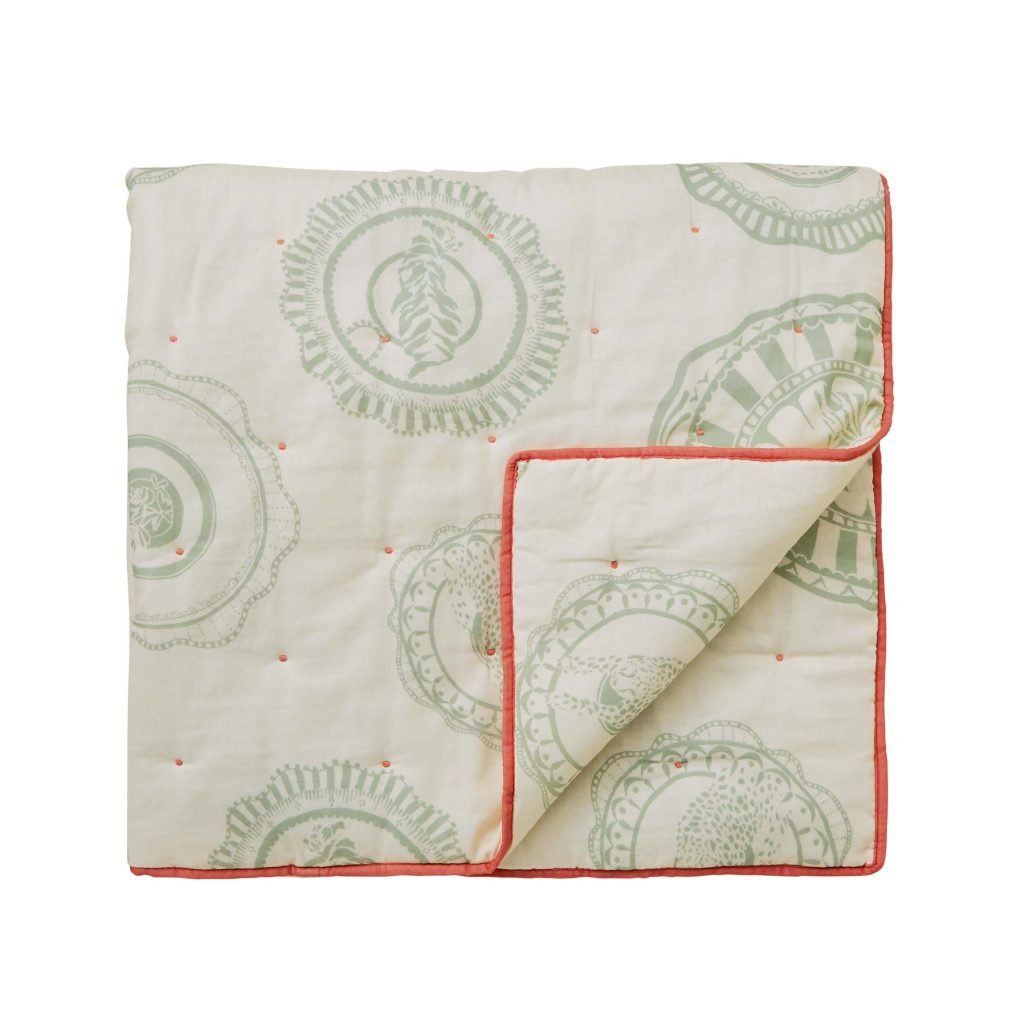 Yvonne Ellen Vintage Plates Throw, Multi