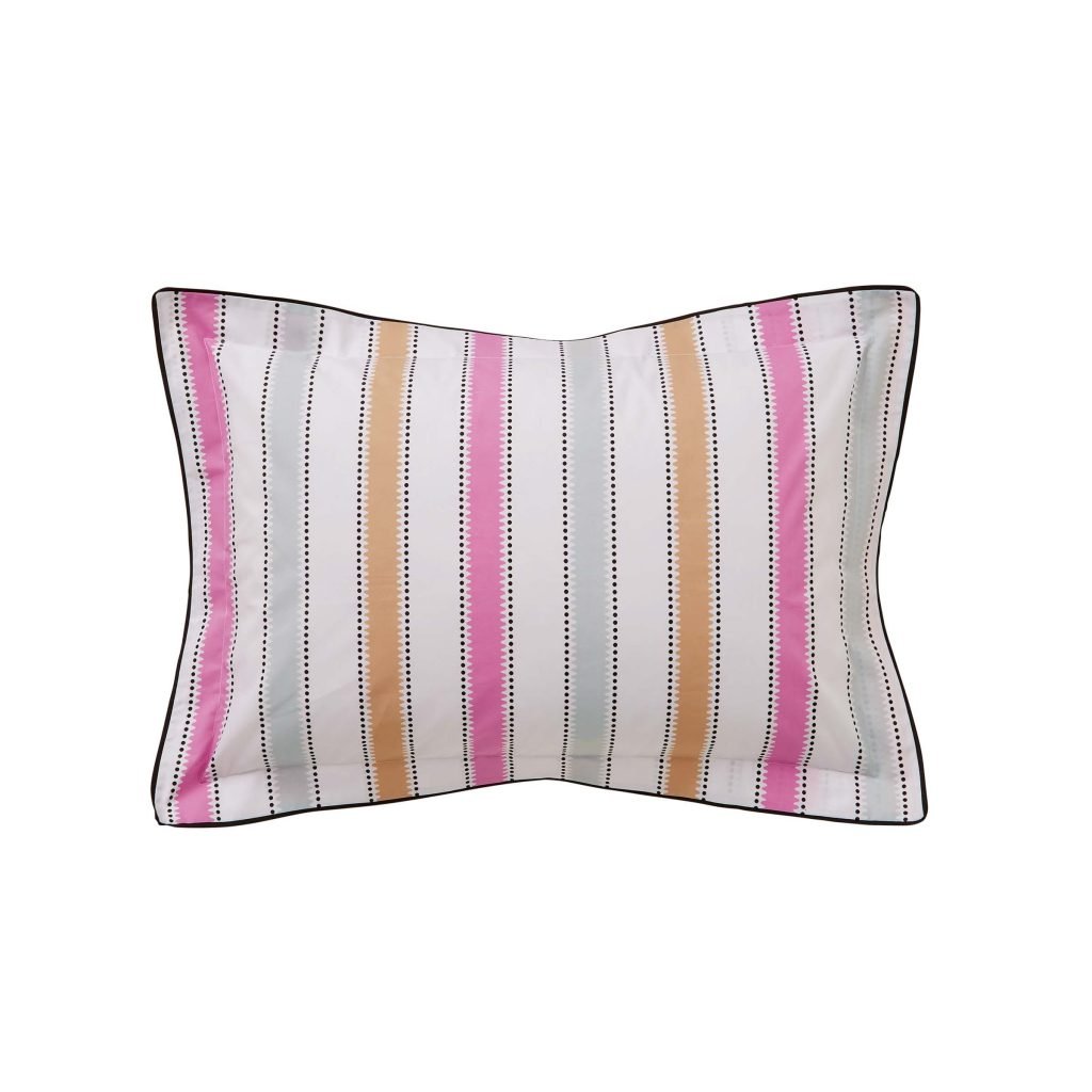 Yvonne Ellen Wobble Stripe Pair of Oxford Pillowcases, Multi