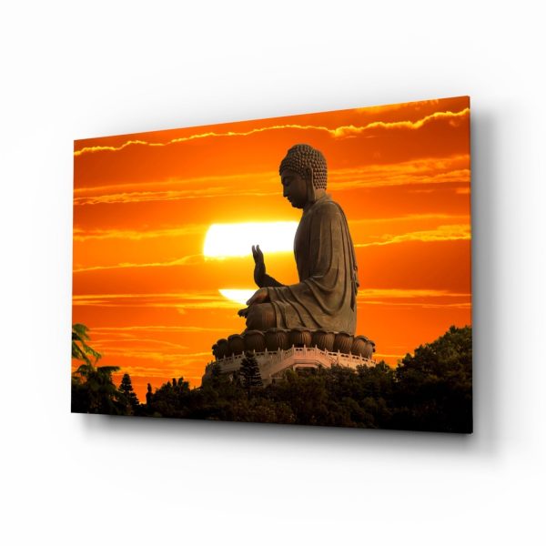 Budha Glass Wall Art | Bed Sava
