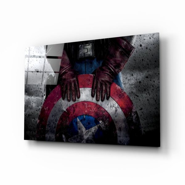 Captain America Glass Wall Art | Bed Sava