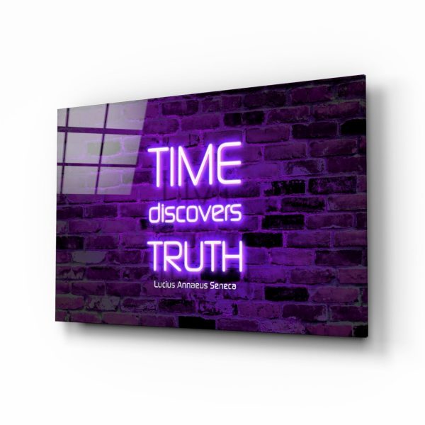 Words of Seneca Glass Wall Art | Bed Sava
