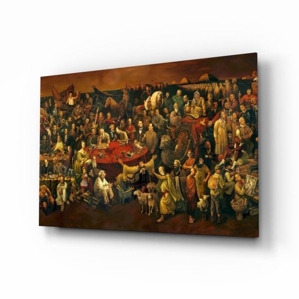 101 Famous People Glass Wall Art | Bed Sava
