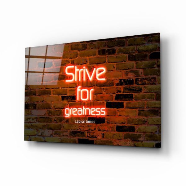 Words of Lebron James Glass Wall Art | Bed Sava