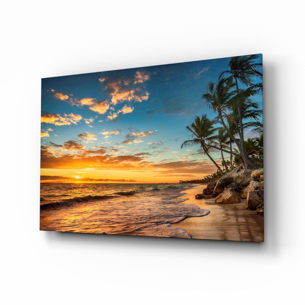 Beach Cruise Glass Wall Art | Bed Sava