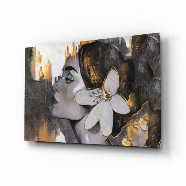 Gipsy Beauty Glass Wall Art | Bed Sava