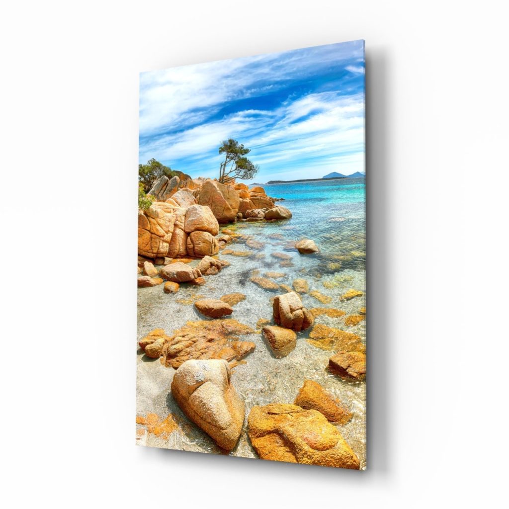 Beach View Glass Wall Art | Bed Sava
