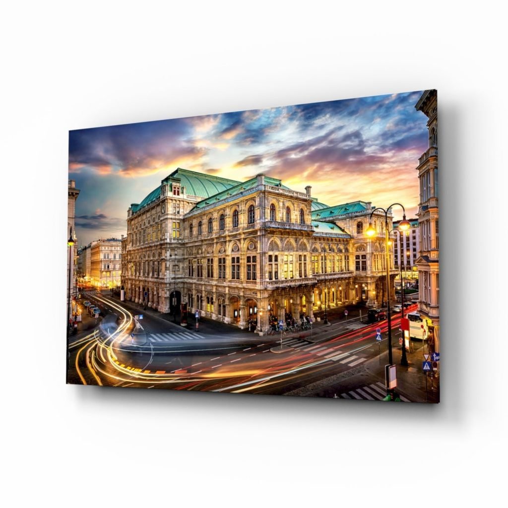 Vienna State Opera Glass Wall Art