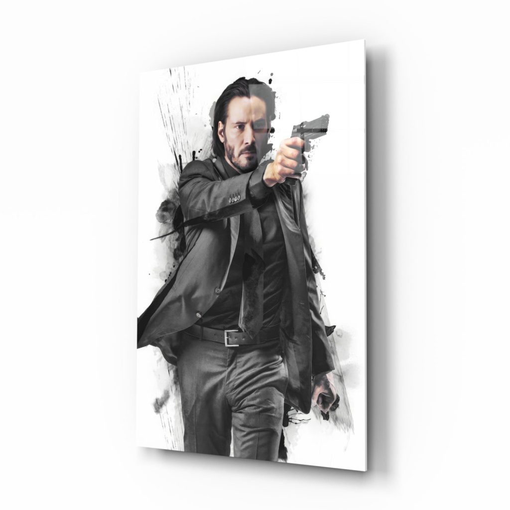 Keanu Reeves Glass Wall Art | Bed Sava