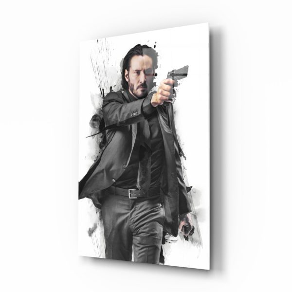 Keanu Reeves Glass Wall Art | Bed Sava