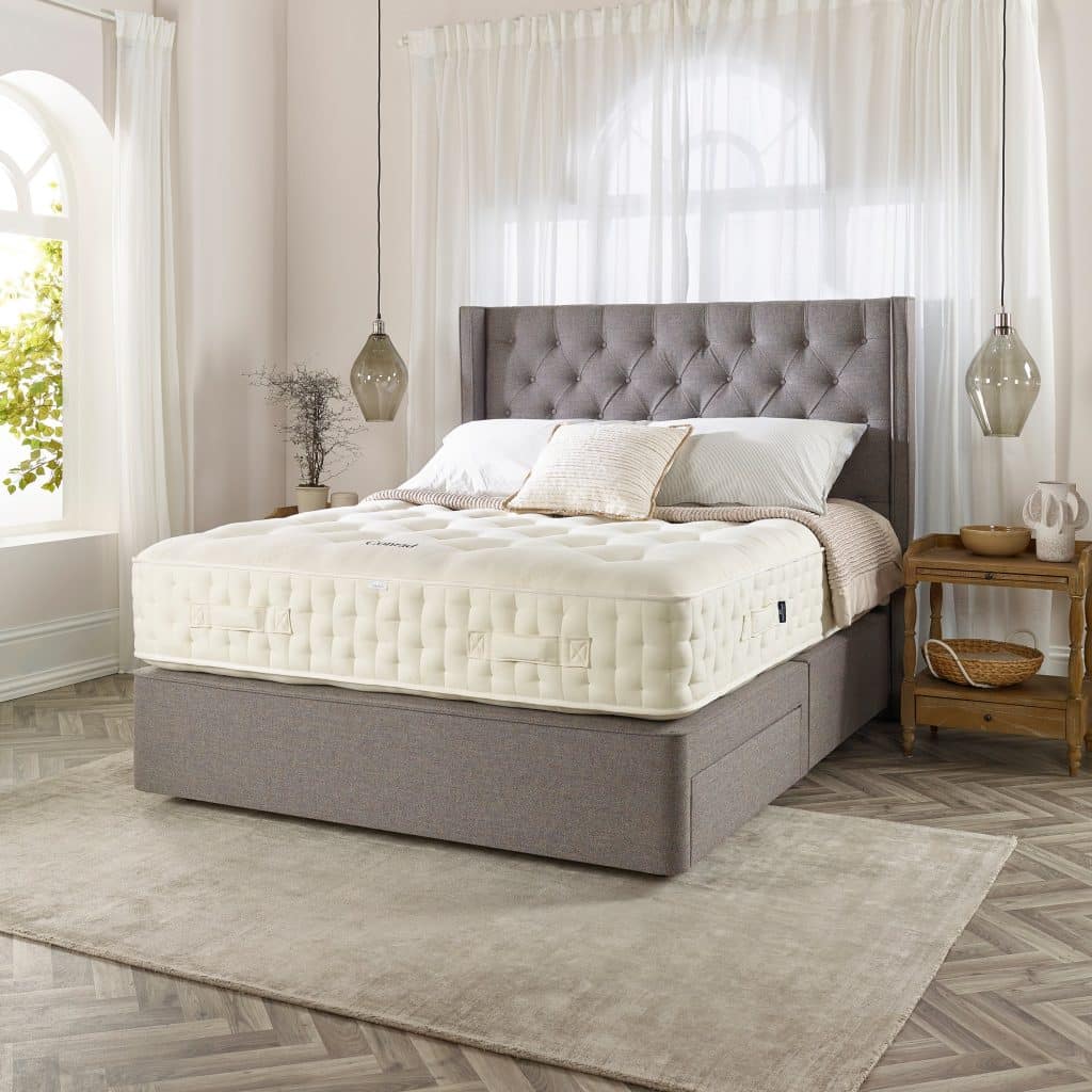 Harrison Spinks Classic Divan and Mattress Set Super King  Greek Islands Stone 4 Drawers Firm | Bed Sava